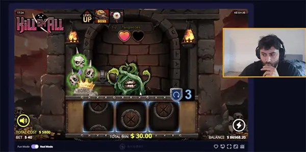 Yassuo streaming setup with casino game